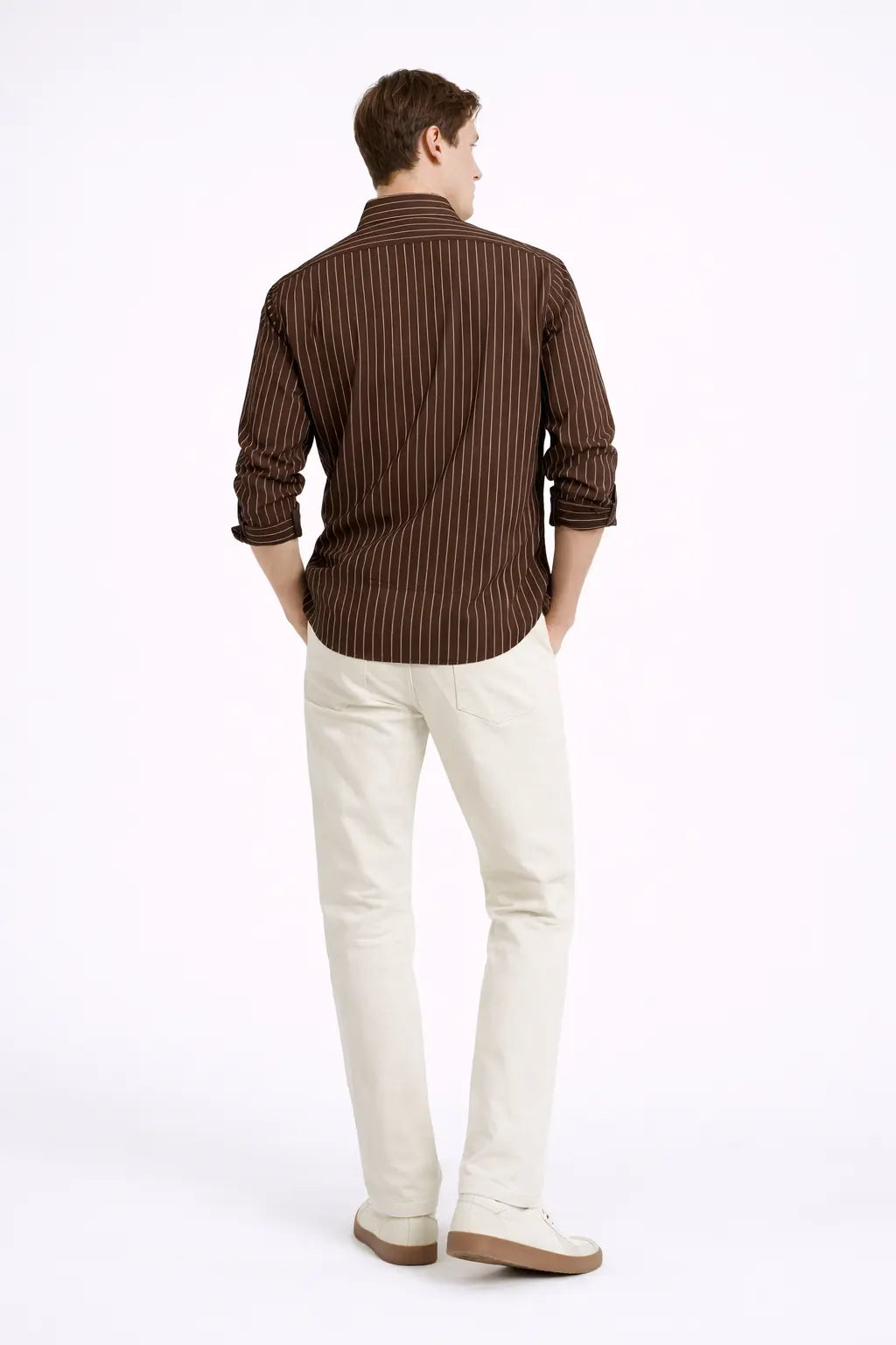 Truffle Stripe Luxe Cotton Shirt KORE MYK