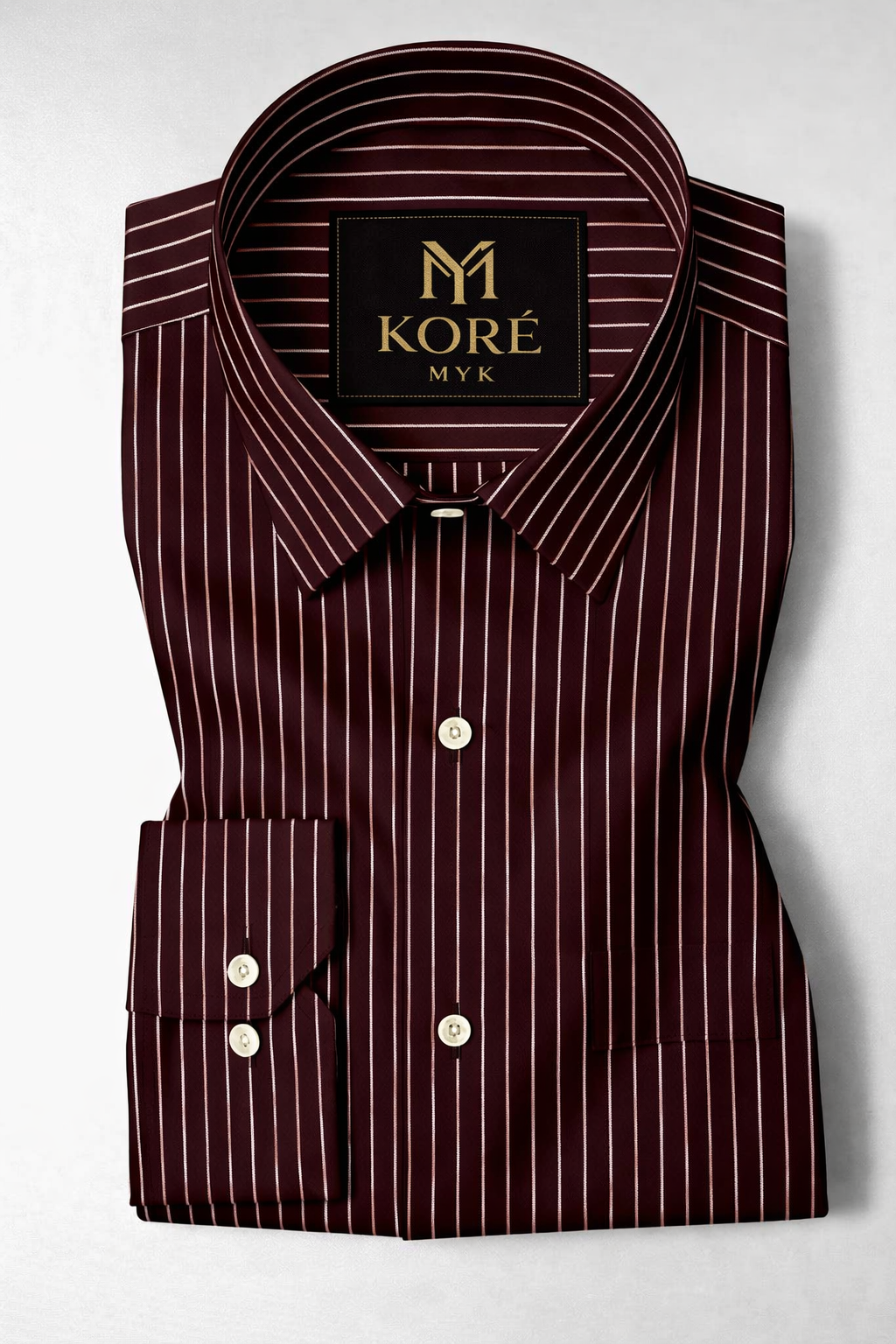 Cordovan Stripe Luxe Cotton Shirt