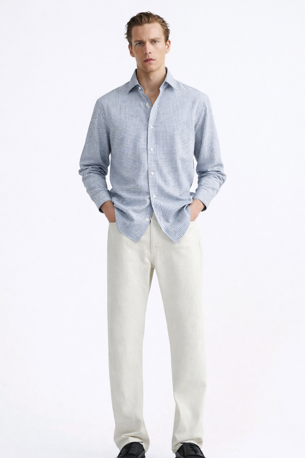 Glacier Gray Signature Micro Print Shirt